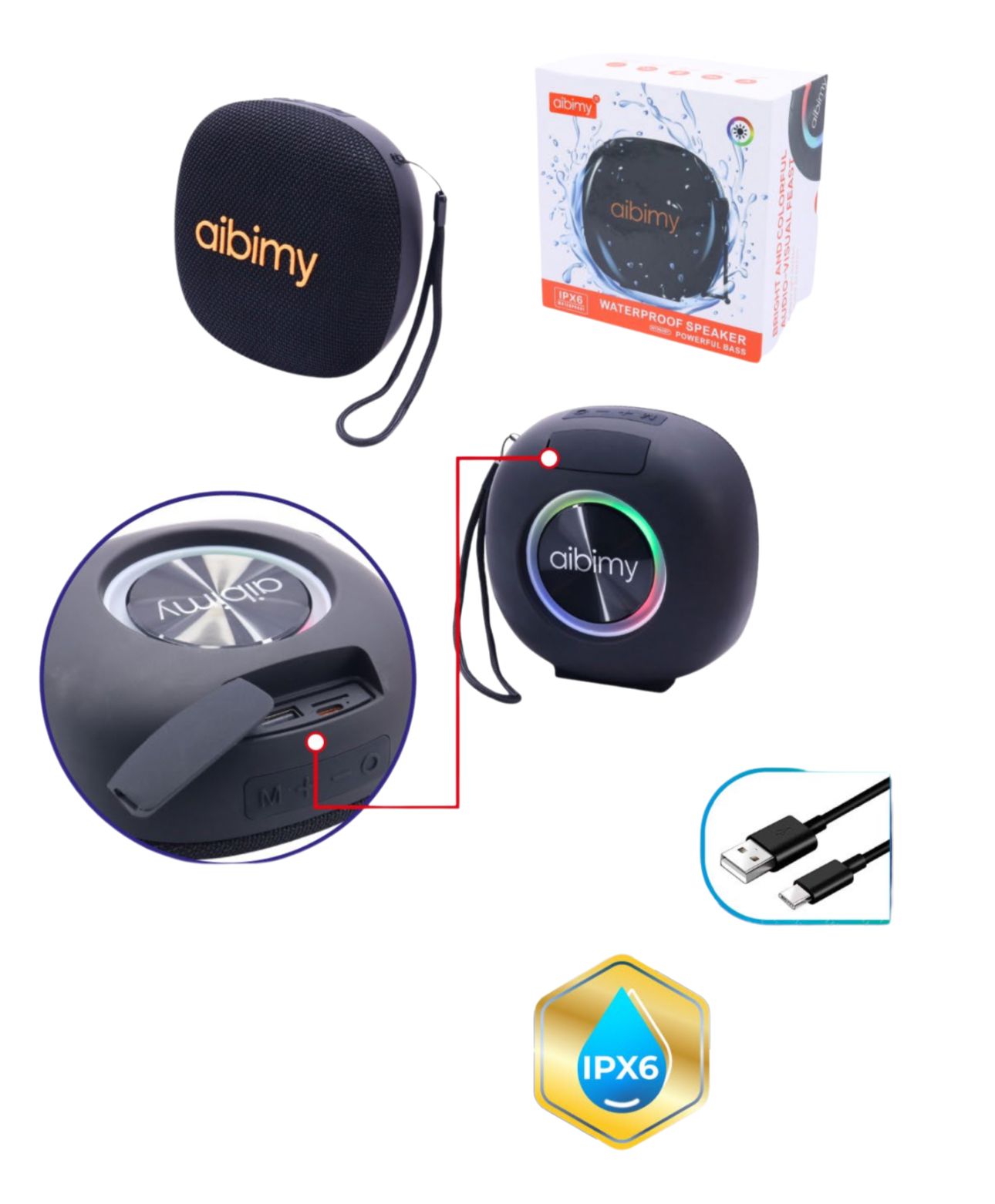 Parlante Aibimy MY262BTS disponible en Yaxa Colombia